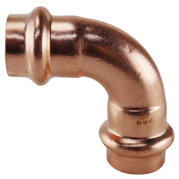 Copper Press By Tmg 1/2 in. x 1/2 in. Copper 90-Degree Press x Press Elbow Jar (30-Pack), 30PK XPRE1230JR - main